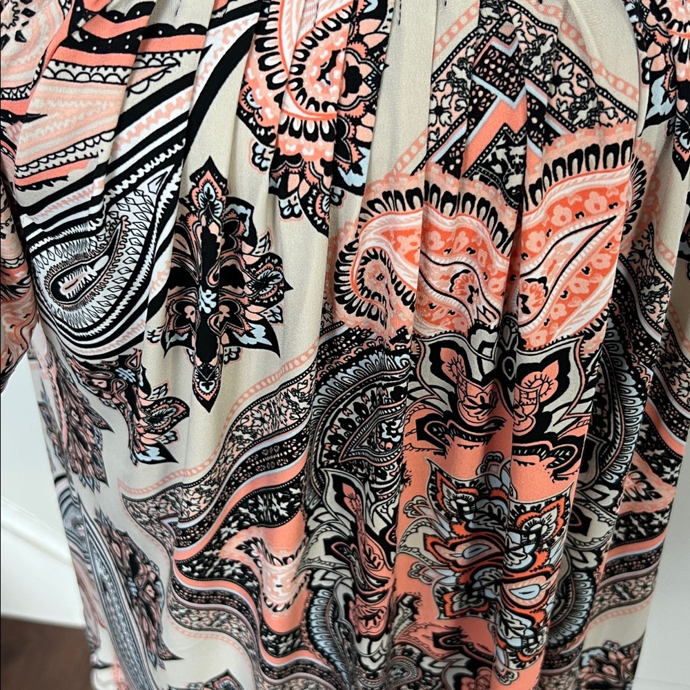 Style & co XL flowy stretch paisley blouse - Picture 3 of 5